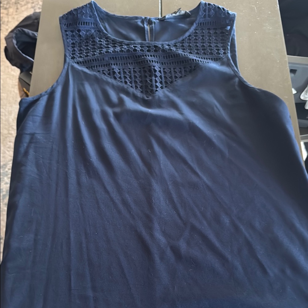 Banana Republic Navy Lace Top